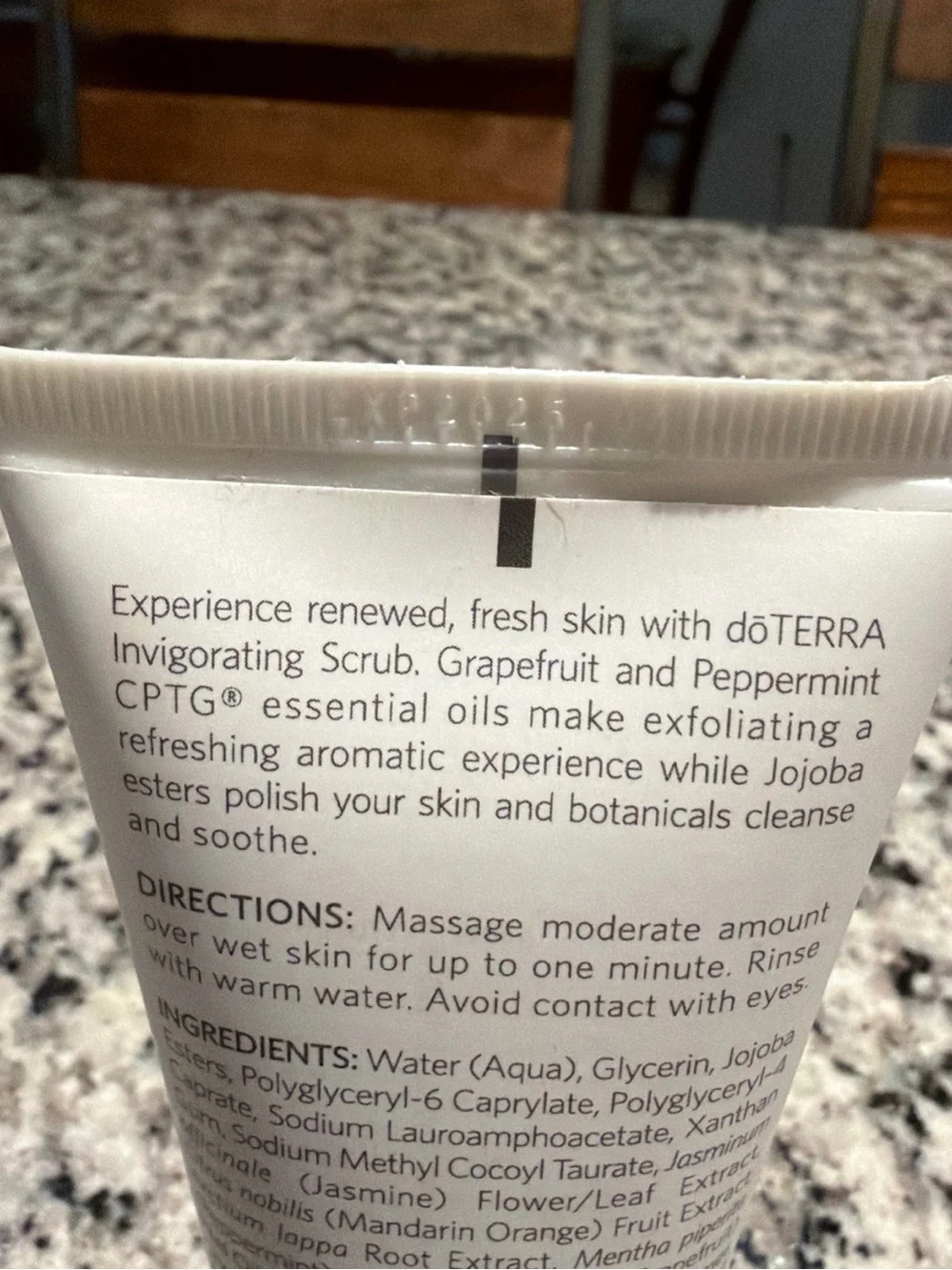 doTERRA Invigorating Scrub Grapefruit & Peppermint 70g New Sealed Tube